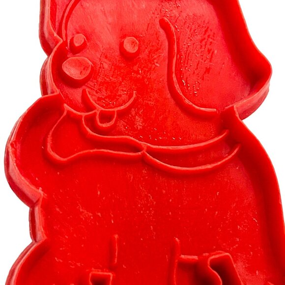 Puppy Dog Shaped Red Imprint Cookie Cutter for baking or crafts 2.75 inches - Picture 2 of 5